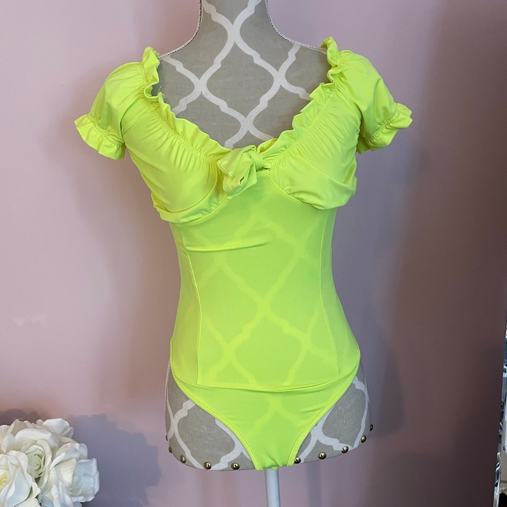 Pretty Green ruffle bodysuit